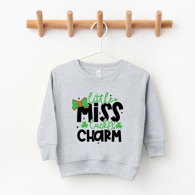 The Juniper Shop Little Miss Lucky Charm Youth Ultra-Soft Graphic Sweatshirt