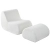 Anybear 44"L x 29"W x 27"H Modern Lounge Chair and Ottoman - 2 of 4