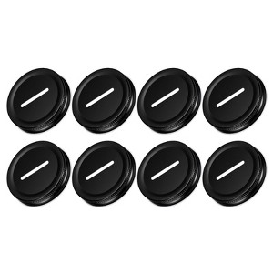 Unique Bargains Regular Mouth Coin Slot Bank Lid for Mason Jar Covers 8 Pcs - 1 of 4