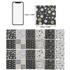 Unique Bargains PVC Tile Stickers 3.94"x3.94" Black Khaki 24 Pcs - 3 of 4