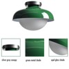 CLAXY Modern Green Barn Ceiling Light Fixture Opal Glass Shade - 4 of 4