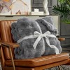 Cozy Bliss Faux Fur Throw Blankets, Plush Fuzzy Soft Thick Bubble Blanket for Sofa, Bedroom, Living Room - 4 of 4