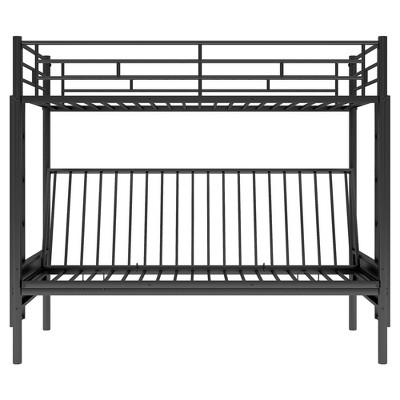 Bellemave Twin over Full Metal Bunk Bed, Multi-Function,Black