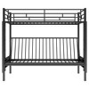 Bellemave Twin over Full Metal Bunk Bed, Multi-Function,Black - 4 of 4