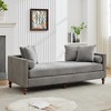 GDFStudio Ashtabula Chenille Upholstered Chaise Lounge with Nailhead Trim - 2 of 4