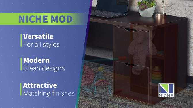 Mod Freestanding Pedestal 2 Drawer Filing Cabinet - Niche, 2 of 9, play video