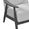 CAVINAS Velvet Accent Chair with Mid-Height Backrest and Wood Legs,Modern Upholstered Living Room Chairs,Reading Chairs for Living Room - 4 of 4