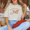 Simply Sage Market Women's My Favorite Color Is Fall Short Sleeve Garment Dyed Tee - 2 of 4