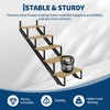 Garvee 2 Pack Steel Stair Step Riser, Metal Stair Stringer with Reinforcing Support Legs for Indoor/Outdoor Steps - 3 of 4