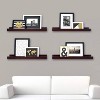 Kiera Grace 23" Ausencio Wall Shelf Espresso: Traditional Style MDF Floating Ledge with Metal Hardware - 4 of 4