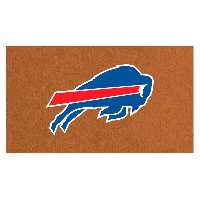 EvergreenNFLBuffalo Bills Logo Natural Coir 28 x 16 Inches Indoor Outdoor Doormat