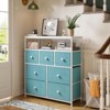 SKRAN Dresser for Bedroom with 7 Drawers and 2 Shelves for Closet with Wooden Top and Metal Frame, Tall Dressers & Chest of Drawers - 2 of 4