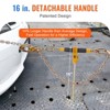 VEVOR Ratchet Chain Binder, 3/8"-1/2" Heavy Duty Load Binders, with G80 Hooks 12000 lbs Secure Load Limit, Labor-saving Anti-skid Handle, Gold - 4 of 4