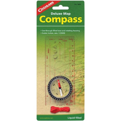 Coghlan's Deluxe Map Compass, Magnifier, Liquid Dampened Needle, Survival Tool