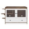 Large Hidden Cat Litter Box Cabinet with Drawer and Stairs, Indoor Enclosure and Side Table for Cats – The Pop Home - 4 of 4