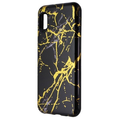 Mybat Fuse Hybrid Case for Samsung Galaxy A10E - Gold/Black Marble