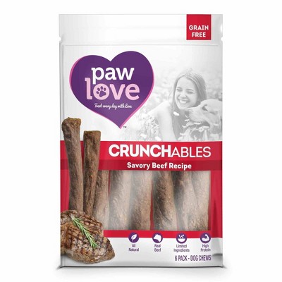 Paw Love Beef Crunchables Small Dog Treats