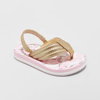 pink toddler flip flops