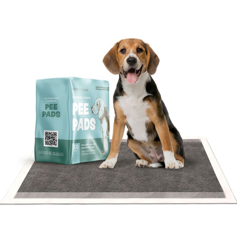 Bark & Clean Dog and Puppy Pee Pads, Leak-Proof Design, Quick-Dry, Heavy Duty Absorbency, 36" x 36" XXL, 50 Count, 5 of 9