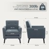 Mid-Century Accent Chair, Modern Upholstered Fabric Accent Armchair, Comfy Upholstered Reading Accent Chairs for Bedroom - 3 of 4