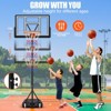 SUGIFT Adjustable Basketball Hoop Outdoor – 32"/44" Shatterproof Backboard, Portable Basketball Goal, Adjustable Height - 2 of 4