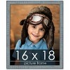 PosterPalooza | Textured Blue Picture Frame - UV Acrylic, Foam Board Backing, Hanging Hardware - 2 of 4