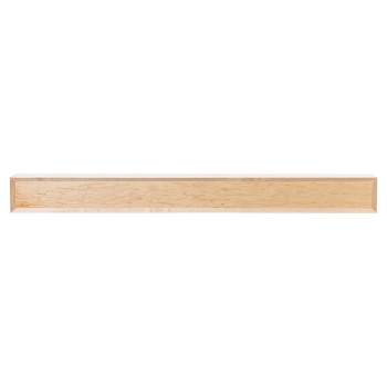 Modern Ember Autumn Wood Fireplace Mantel Shelf with Angled Corner Accents