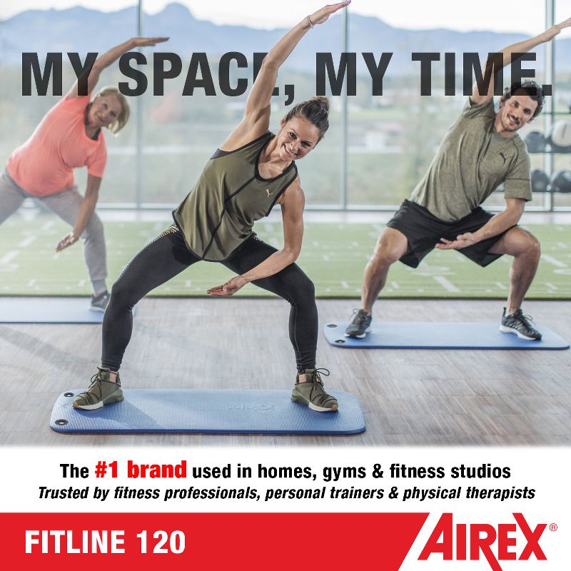AIREX Fitline Premium Exercise Mat - Home Workout Mat for Rehabilitation, Strength Training, Water Aerobics, Exercise, Fitness, 4 of 6