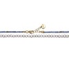 Guili 14k Yellow Gold Plated Light Blue Mineral Beads Bracelet with Freshwater Pearls for Kids - 2 of 3