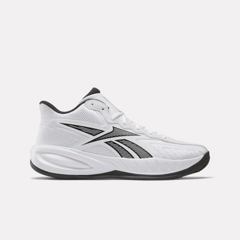 Reebok Press Basketball Shoes Size M 5.5 / W 7 White/Core Black/Barely Grey