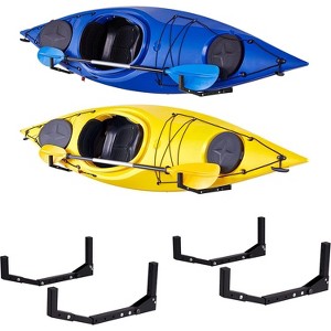 RaxGo Kayak Storage Rack, Indoor & Outdoor Holder Racks Wall Mount - 1 of 4