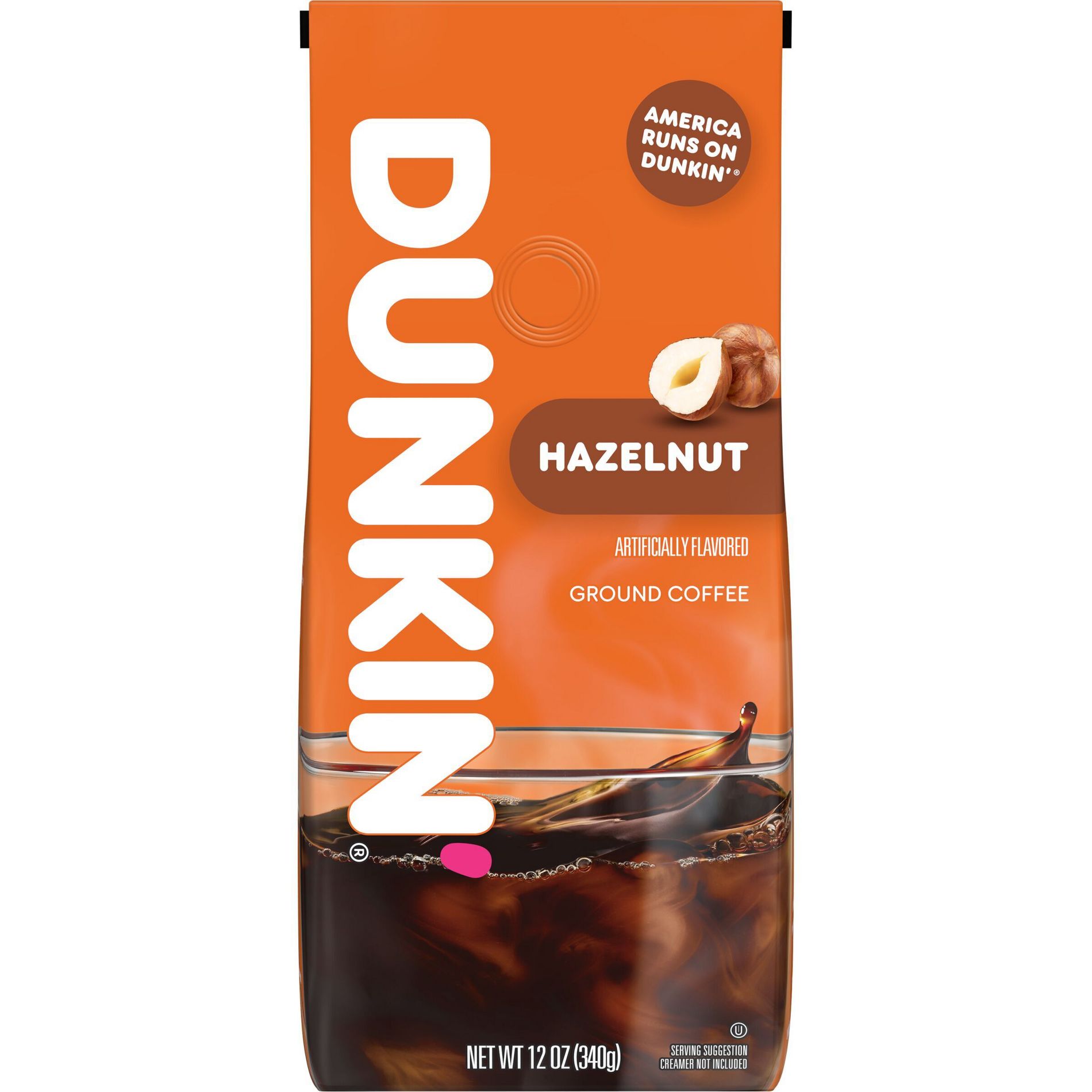 Dunkin' Hazelnut Flavored Medium Roast Ground Coffee