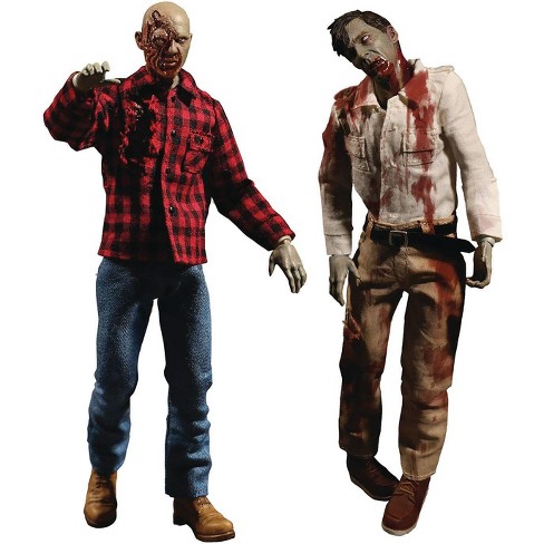 Dawn Of The Dead Flyboy And Plaid Shirt Zombie Action Figure Boxed
