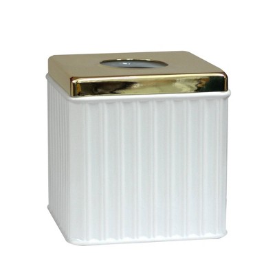 thumbnail image 2 of Nu Steel Boutique Tissue Box Cover,Part Of Our Ice Bathroom 2 of 9
