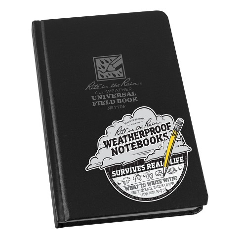 All Weather Lined Journal Black - Rite in the Rain