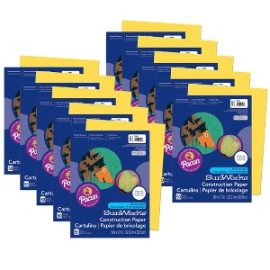 Prang® Construction Paper, Yellow, 9" x 12", 50 Sheets Per Pack, 10 Packs - 1 of 4