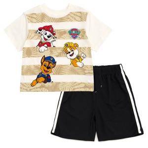 PAW Patrol T-Shirt and Mesh Shorts Outfit Set Toddler - 1 of 4