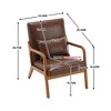 NicBex Velvet Accent Chair Modern Lounge Armchair with Pillow and Wood Frame for Bedroom,Living Room - 3 of 4