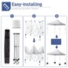 Karl Home | 10 Ft. X 10 Ft. White Outdoor Folding Canopy - 4 of 4