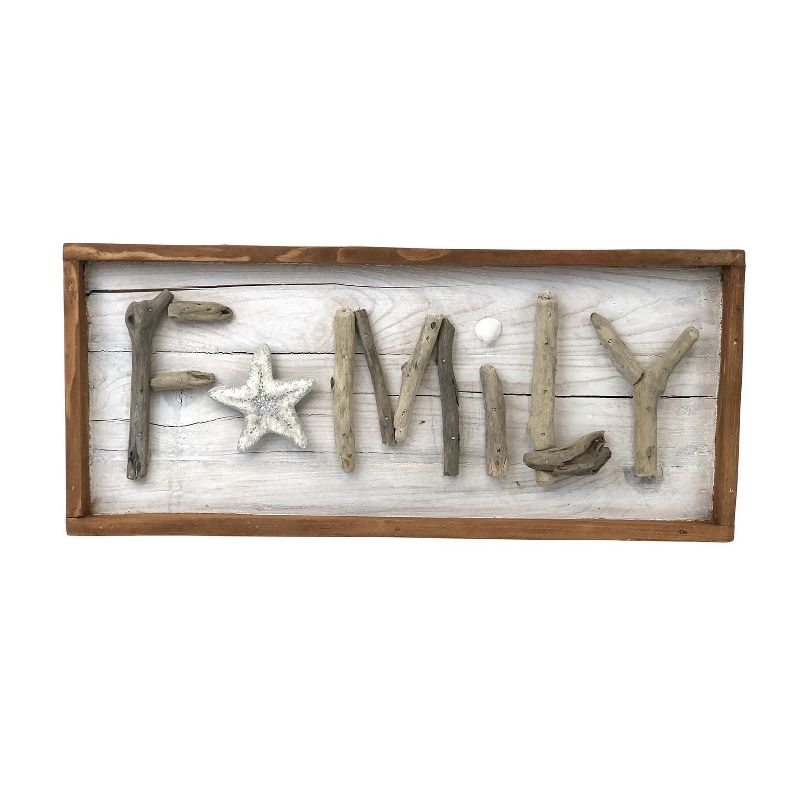 Beachcombers Reclaimed Metal Family Sign Wall Coastal Plaque Sign Wall Hanging Decor Decoration For The Beach 18 x 1.25 x 8 Inches., 1 of 4