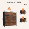 TUYOHW Fabric Dresser with Wooden Top,Chest of Drawers,Closet Organizer for Bedroom,Nursery,Entryway - 3 of 4