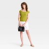 Women's Slim Fit Short Sleeve Off the Shoulder Top - A New Day™ - 3 of 3