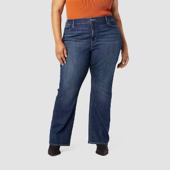 Waist-Match™ Relaxed Flared Jeans In Plus Size - Genesis Blue