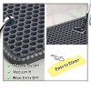 SEVOBAL Litter Box Mat with Double Layers Urine-Proof Non-Slip Litter Trapping Mat Easy Clean Kitty Litter Scatter Control, Gray, 54.5"*38.5"*2" - 4 of 4