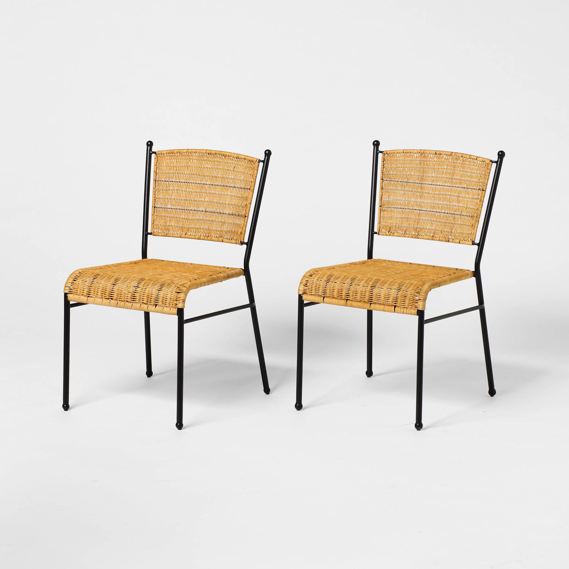 2pk Woven Metal Dining Chair - Threshold™ designed with Studio McGee
