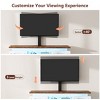 Skyzoo TV Stand for 50/55/65" inches TVwith Swivel Mount & Power Outlet, Entertainment Center with Lights for TV up to 65" for Living Room, White - 4 of 4
