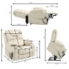 Oversized Electric Lift Recliner Chair with Dual OKIN Motors, 180¡ã Flat Recline, Cup Holders ¨C Heavy-Duty Big Man Lounge Chair - 2 of 4