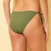 Women's Ribbed Low-Rise Cheeky String Bikini Bottom - Shade & Shore™ - 2 of 4