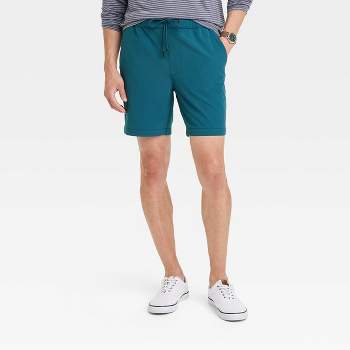 Men's 7" Woven Tech E-Waist Pull-On Shorts - Goodfellow & Co™ Blue XXL