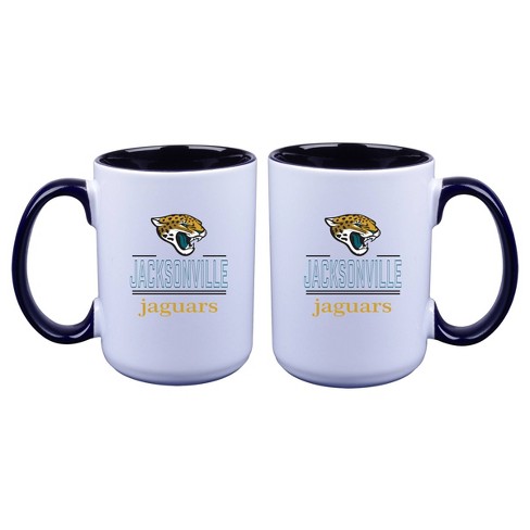 NFL Jacksonville Jaguars 14oz Rocks Glass Set with Silicone Grip - 2pc